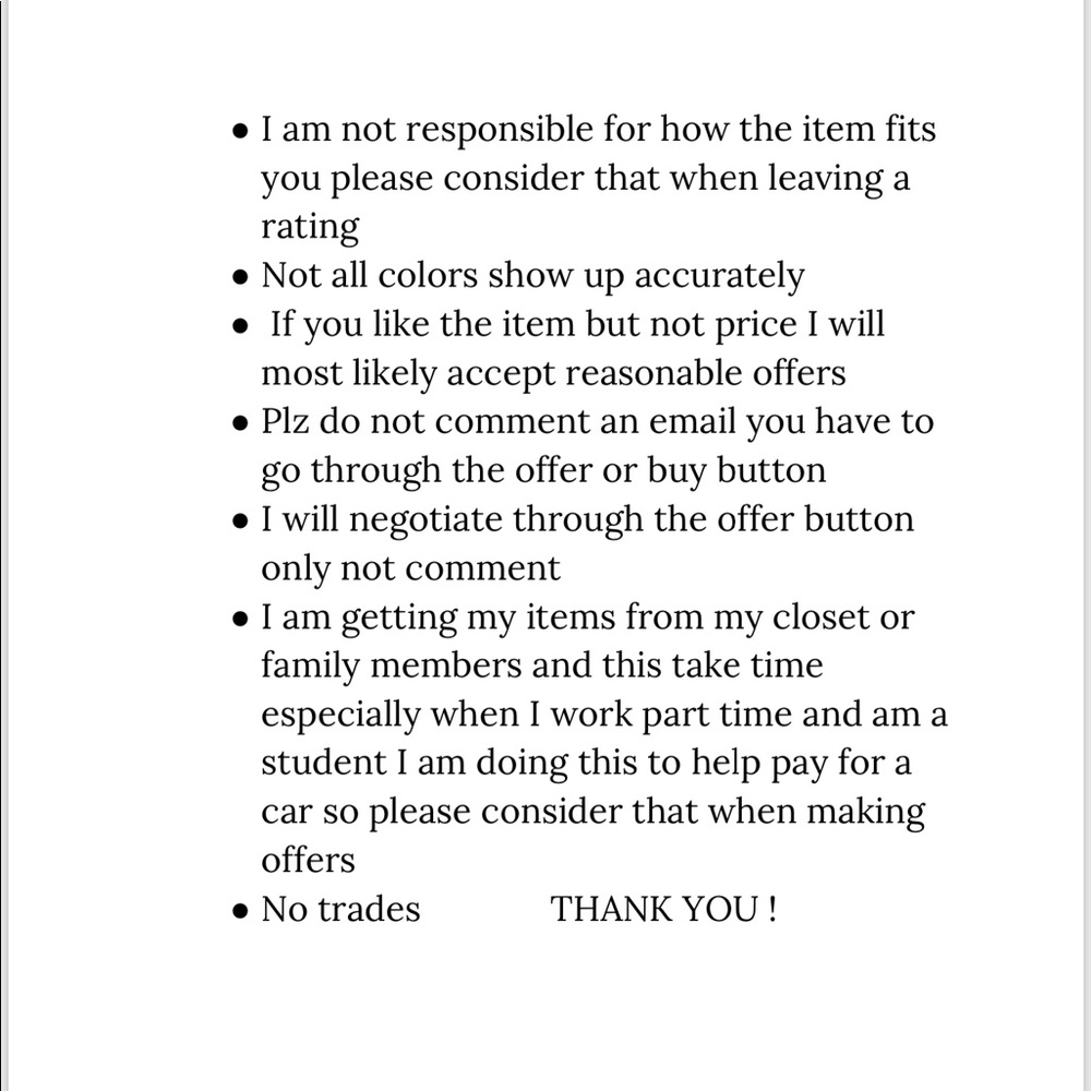 PLEASE READ - Picture 2 of 3